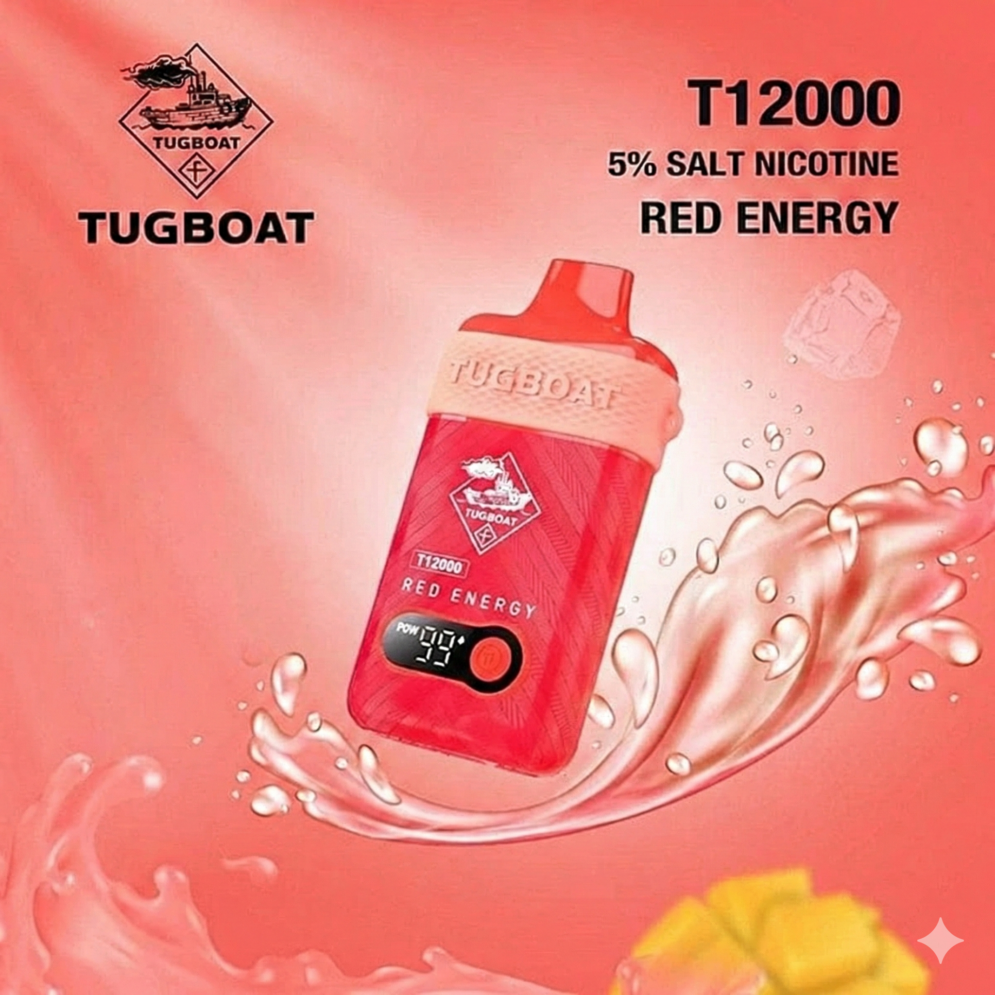 Tugboat T12000 Red Energy Disposable Pods