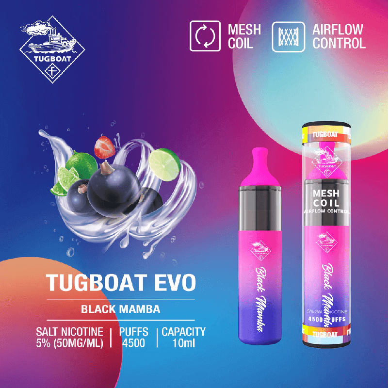 Tugboat EVO Black Mamba Disposable Pods