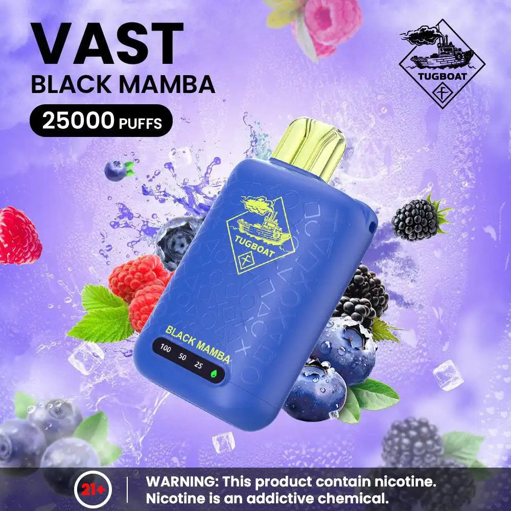 Tugboat Vast Black Mamba Disposable Pods