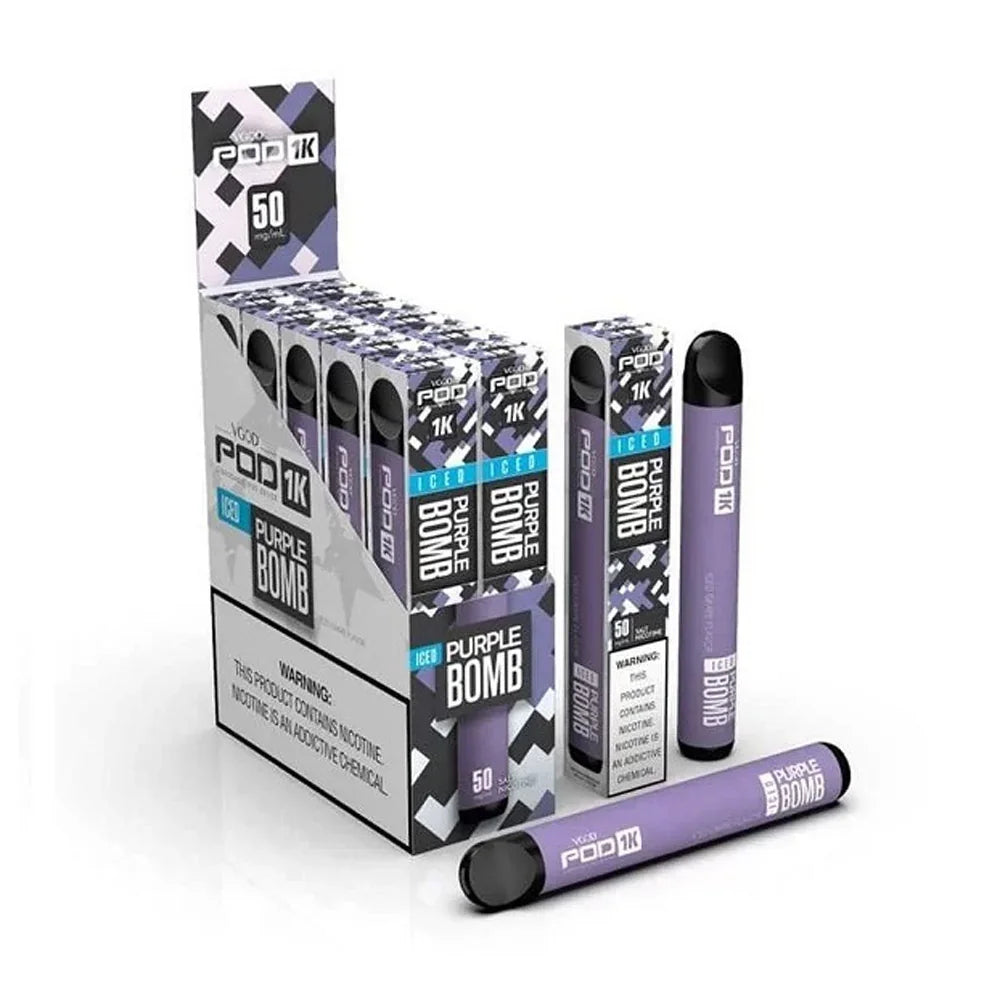VGOD 1K Iced Purple Bomb Disposable Pods