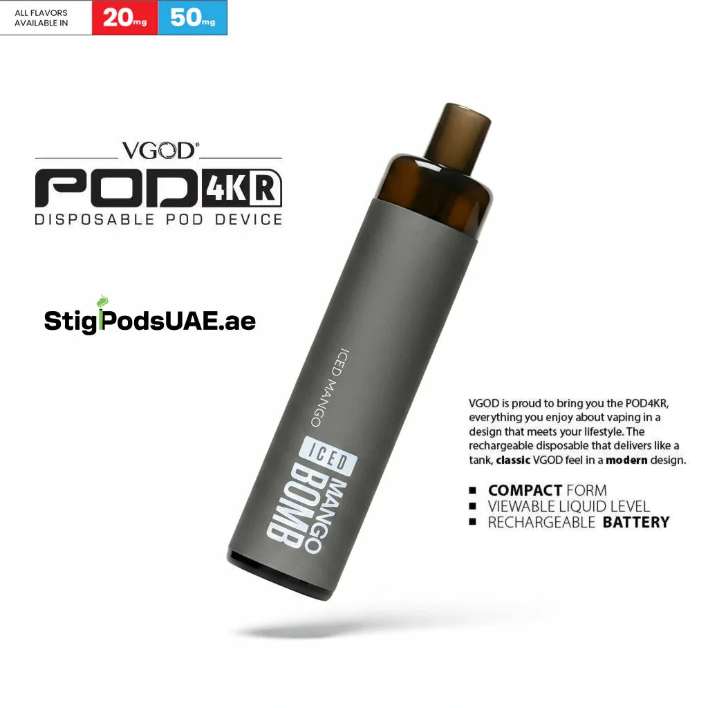 VGOD 4KR Iced Mango Bomb Disposable Pods