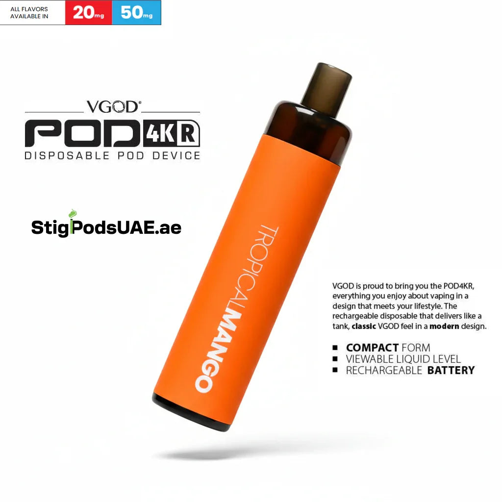 VGOD 4KR Tropical Mango Disposable Pods
