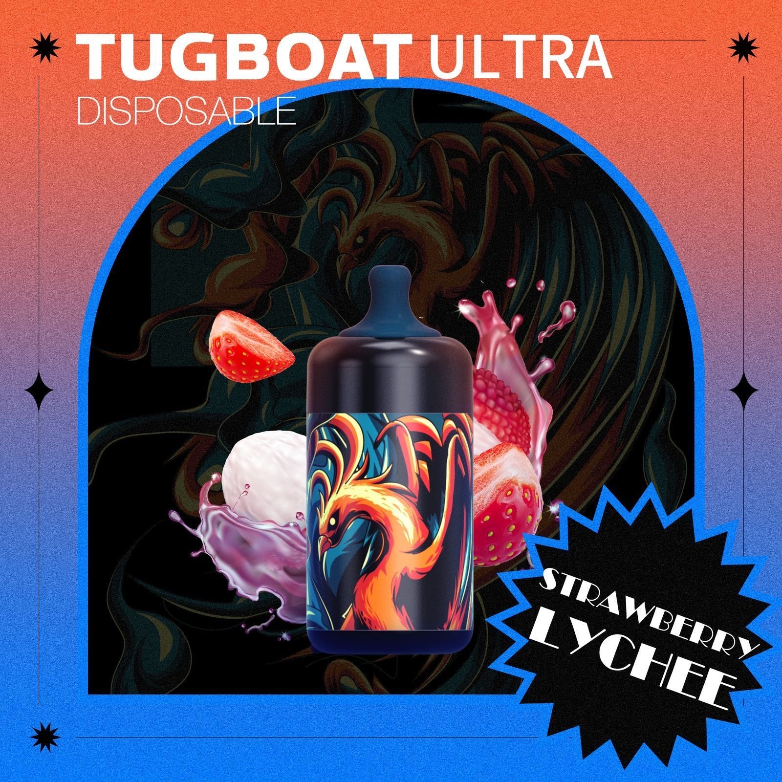 Tugboat Ultra Strawberry Lychee Disposable Pods