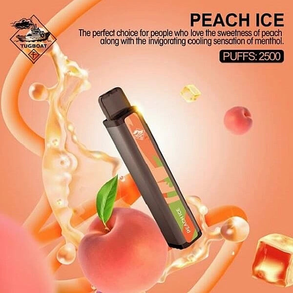Tugboat XXL Peach Ice Disposable Pods