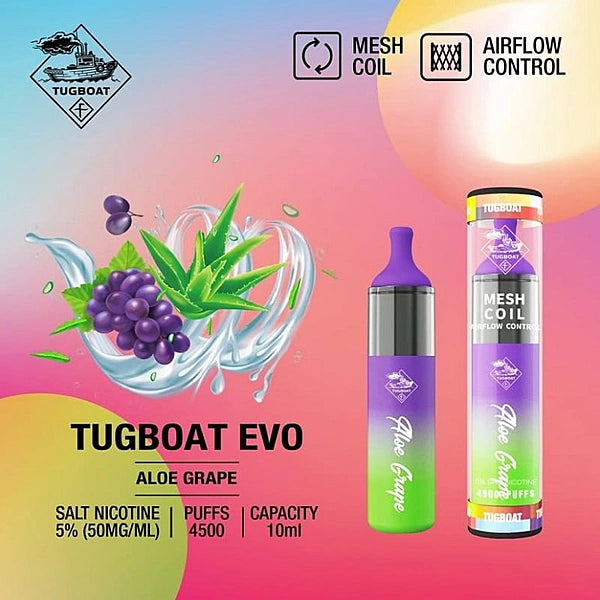 Tugboat EVO Aloe Grape Disposable Pods