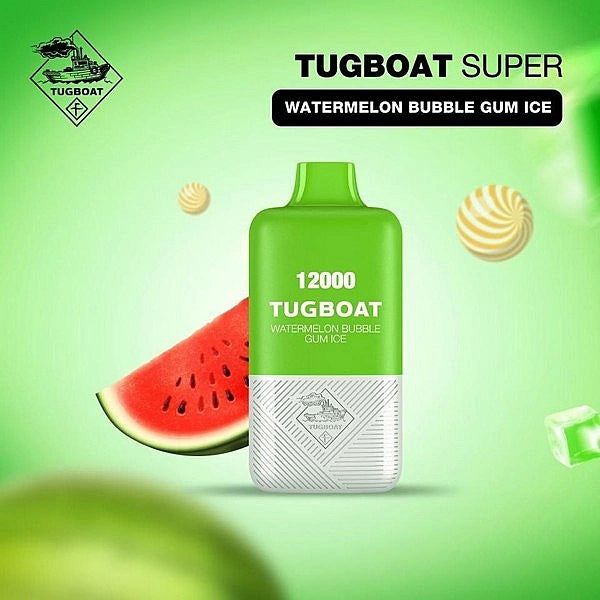 Tugboat Super Watermelon Bubble Gum Ice Disposable Pods
