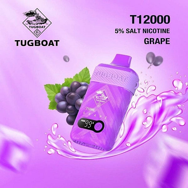 Tugboat T12000 Grape Disposable Pods