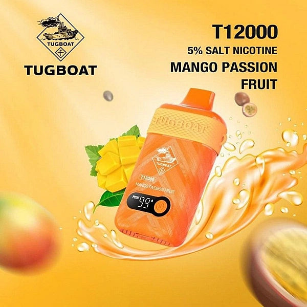 Tugboat T12000 Mango Passion Fruit Disposable Pods