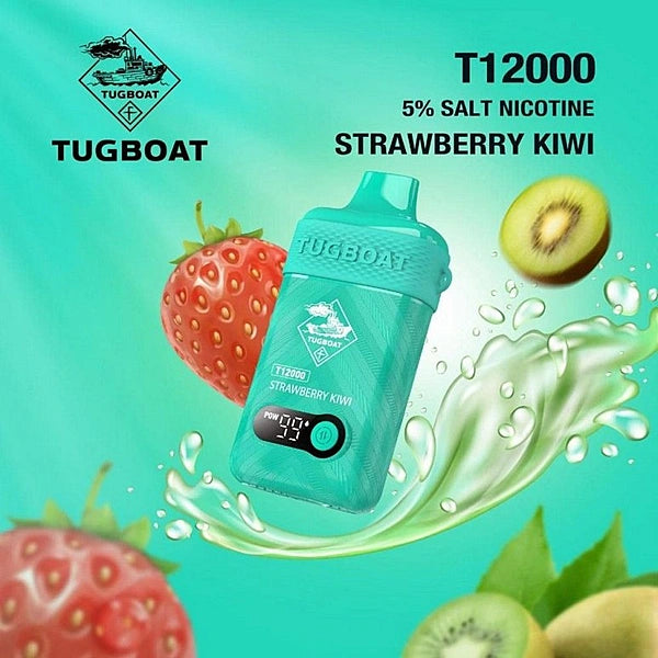Tugboat T12000 Strawberry Kiwi Disposable Pods