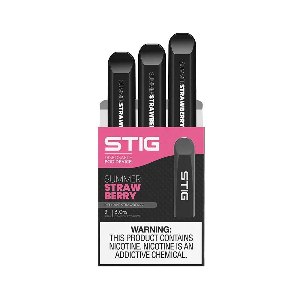 VGOD Summer Strawberry Stig Disposable Pod Vape in UAE. Dubai, Abu Dhabi, Sharjah, Ajman - STIG Pods UAE (VGOD Disposable)