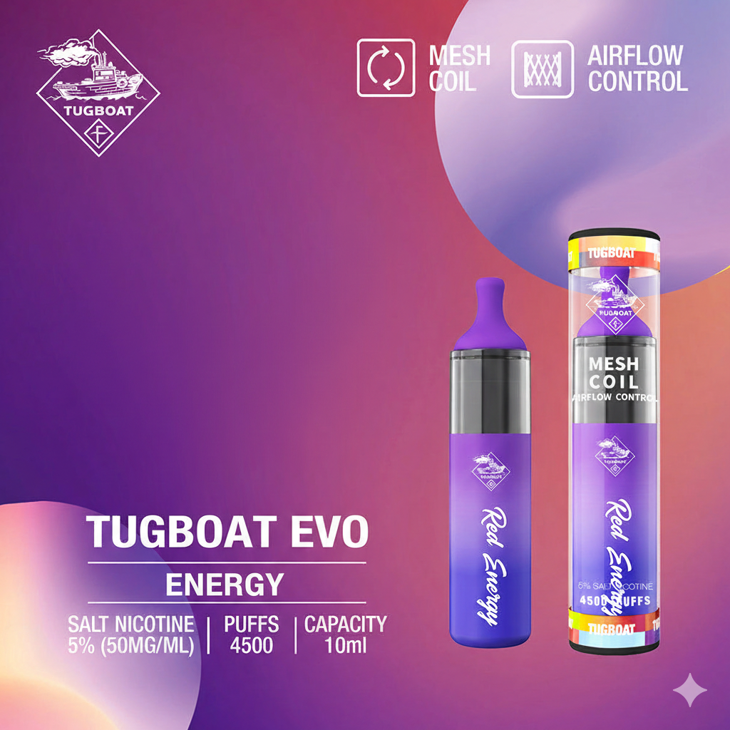 Tugboat EVO Red Energy Disposable Pods