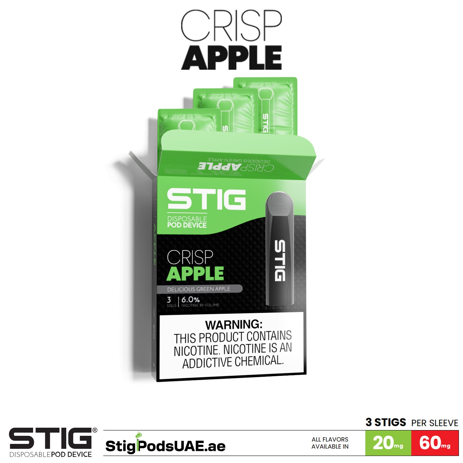 VGOD Stig Crisp Apple Disposable Pods