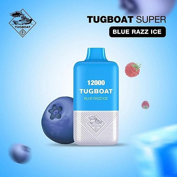 Tugboat Super Blue Razz Ice Disposable Pods