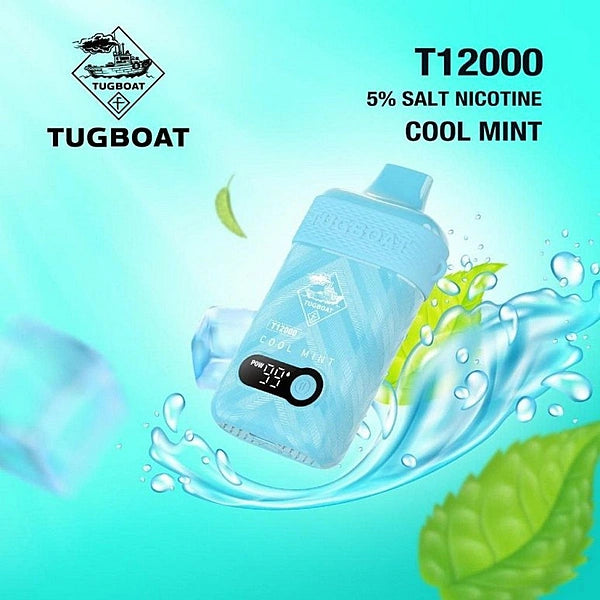 Tugboat T12000 Cool Mint Disposable Pods
