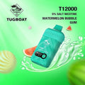 Tugboat T12000 Watermelon Bubble Gum Disposable Pods