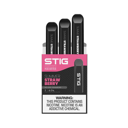 VGOD Summer Strawberry Stig Disposable Pod Vape in UAE. Dubai, Abu Dhabi, Sharjah, Ajman - STIG Pods UAE (VGOD Disposable)