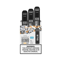 VGOD Mango Bomb Iced Stig Disposable Pod Vape in UAE. Dubai, Abu Dhabi, Sharjah, Ajman - STIG Pods UAE (VGOD Disposable)